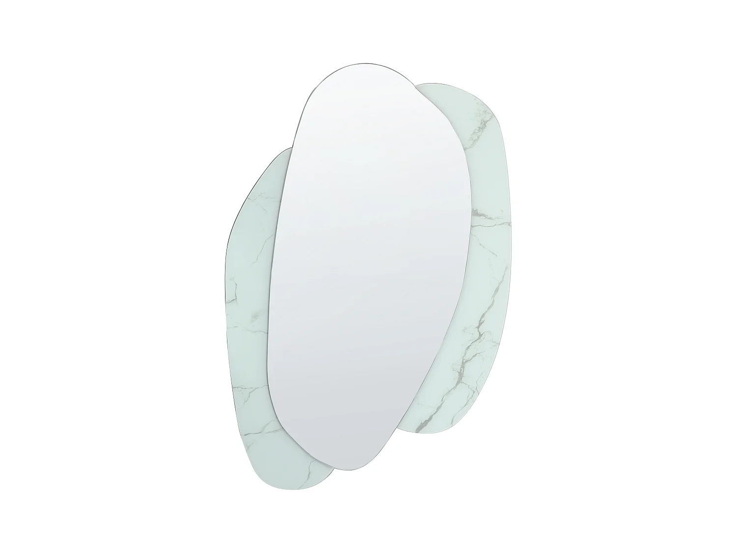Miroir PANNES 80 cm 117 cm Bleu clair