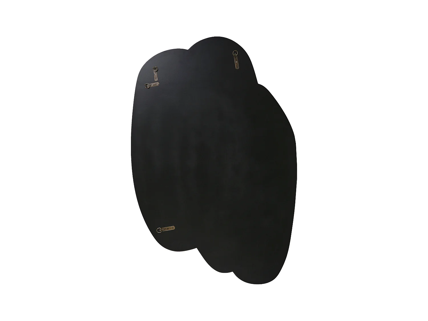 Rahmenloser Wandspiegel Marmor Optik weiß asymmetrisch 80x117 cm Deko Pannes