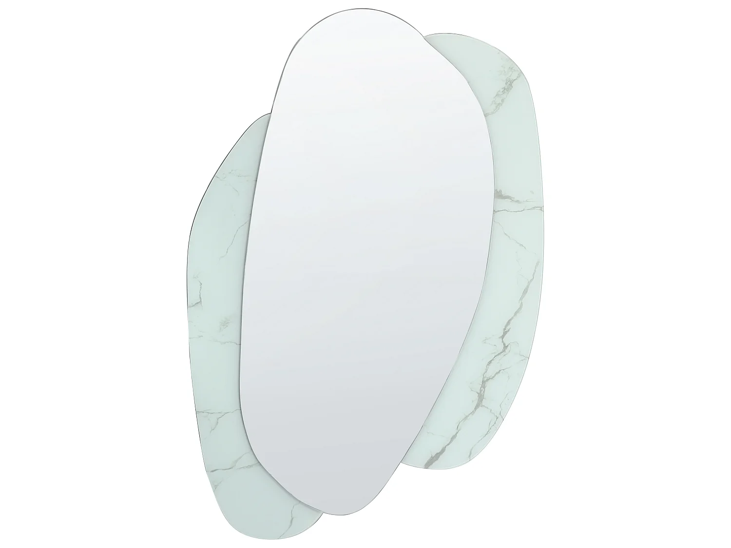 Miroir PANNES 80 cm 117 cm Bleu clair