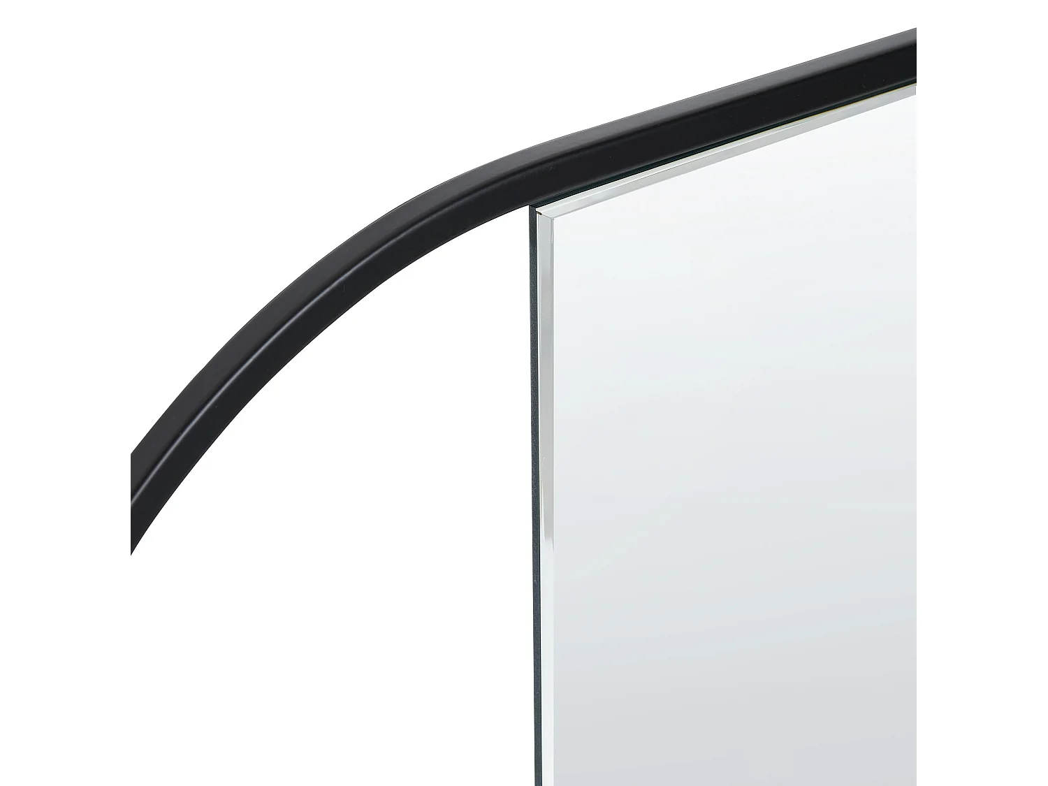 Miroir VALLERY 40 cm 120 cm Métal Noir