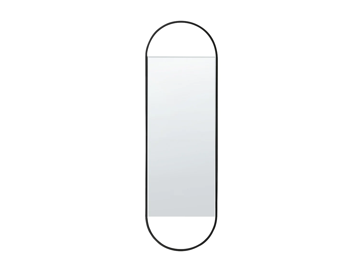 Miroir VALLERY 40 cm 120 cm Métal Noir