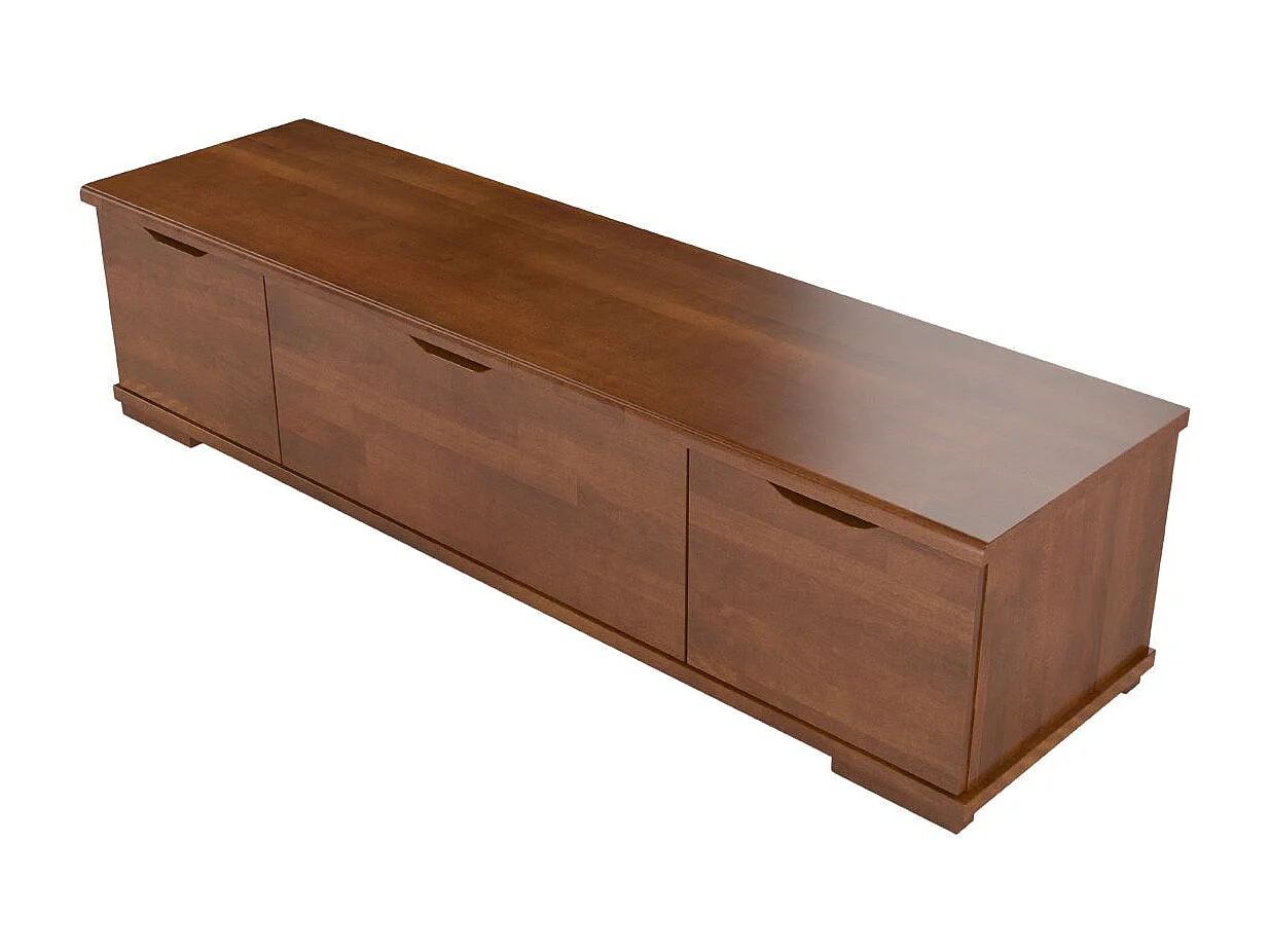 Meuble tv en bois hêtre VISBY ARHUS avec tiroirs / noyer