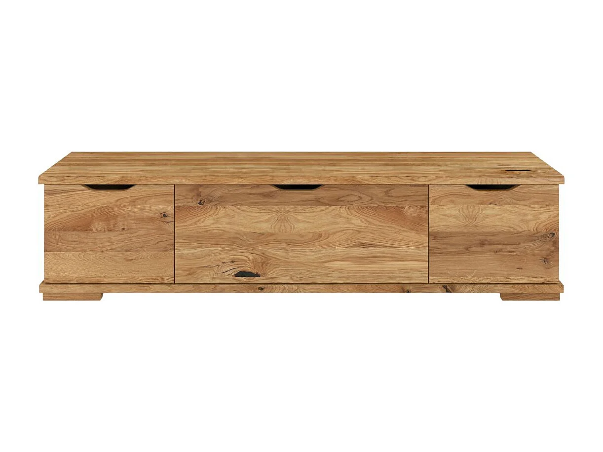 Meuble TV en bois chêne VISBY ARHUS avec tiroirs / vernis naturel