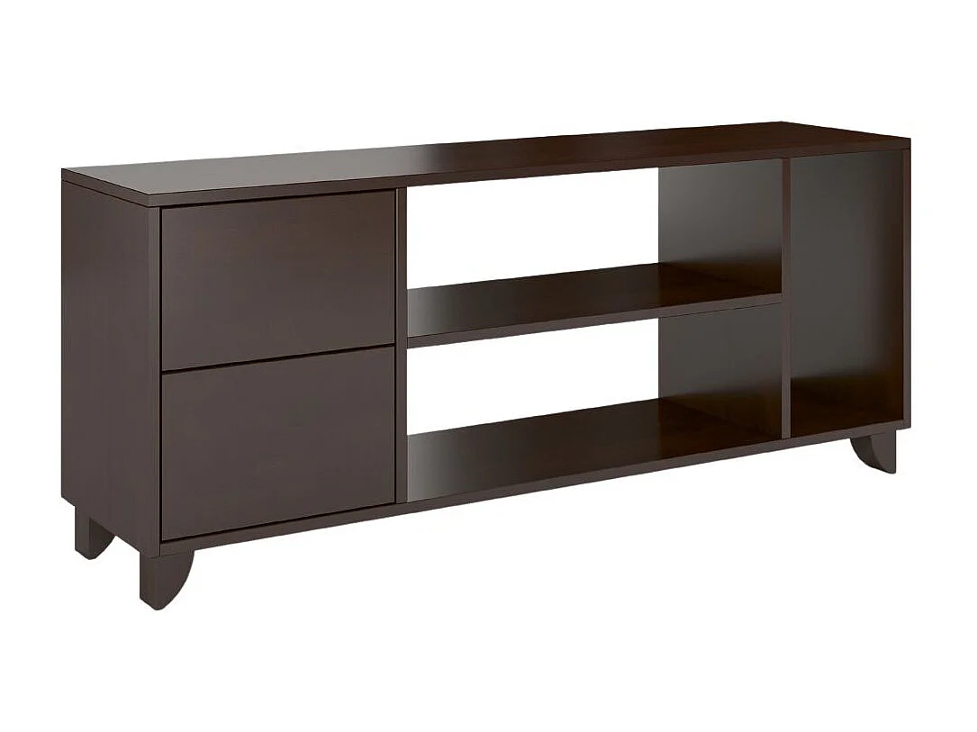 Meuble TV en bois de hêtre VISBY VIVECA sur pieds / palissandre