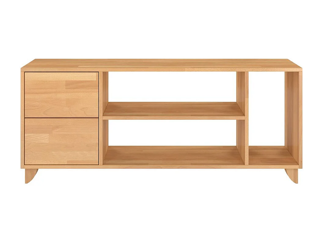 Massivholz-tv-schrank Viveca, buche - lackiert, naturfarben