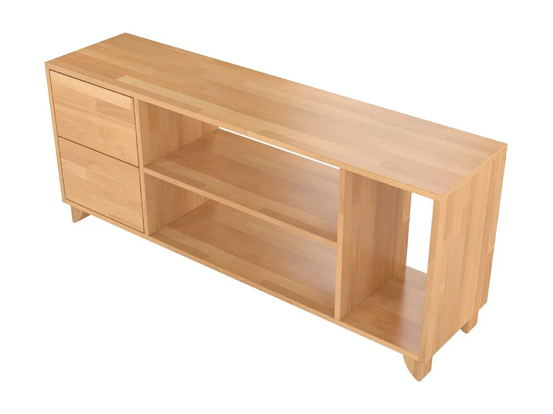 Massivholz-tv-schrank Viveca, buche - lackiert, naturfarben