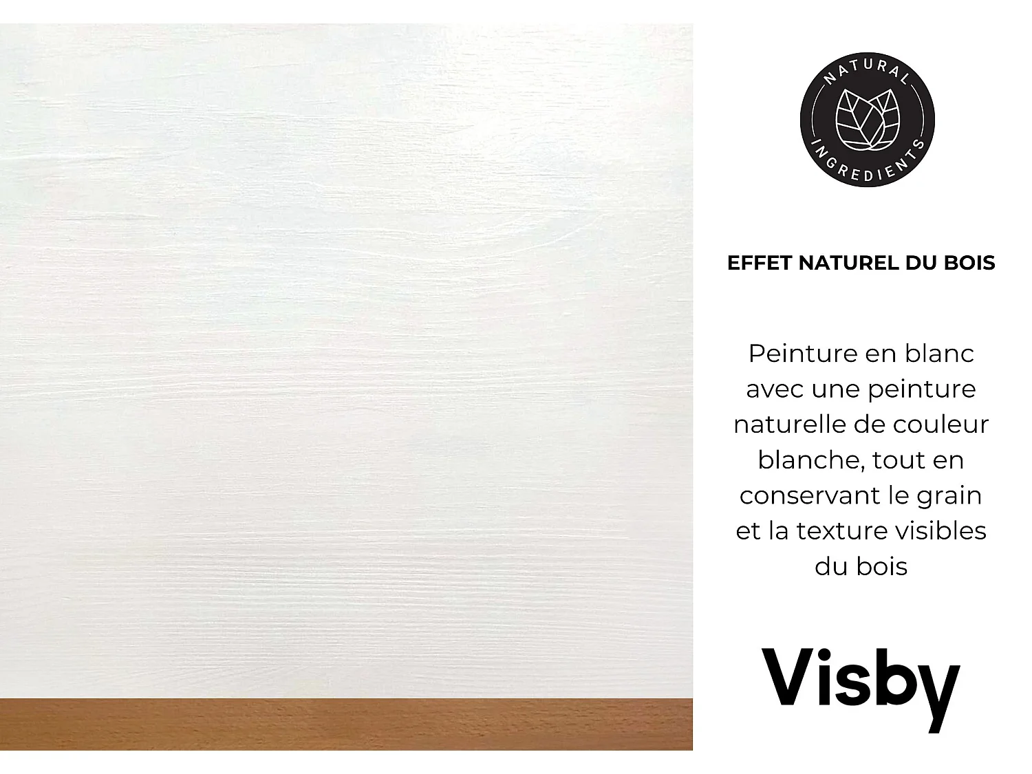 Chevet en bois avec tiroirs Visby Livia 2+2