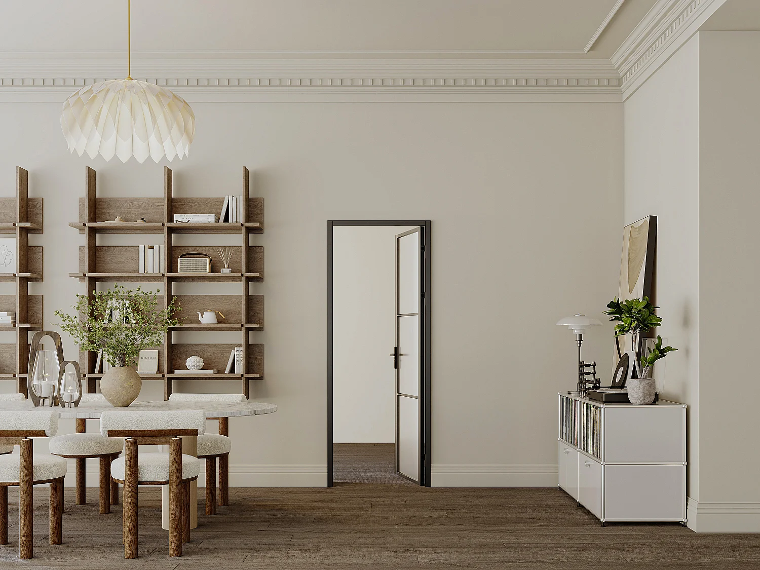 Bloc porte réversible en aluminium et verre trempé dépoli - H204 x L83 cm - Noir - MASERU