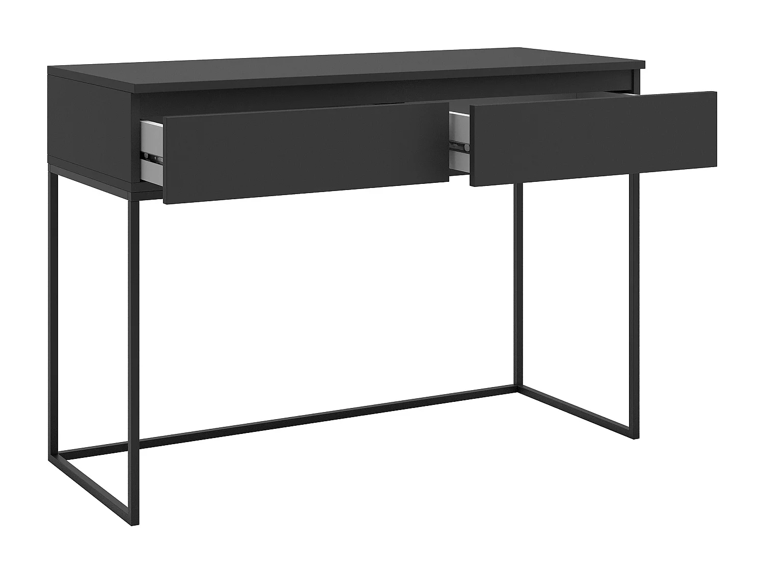 Toccatore Escritorio -nero con estructura metálica negra - 120 cm - BEMMI