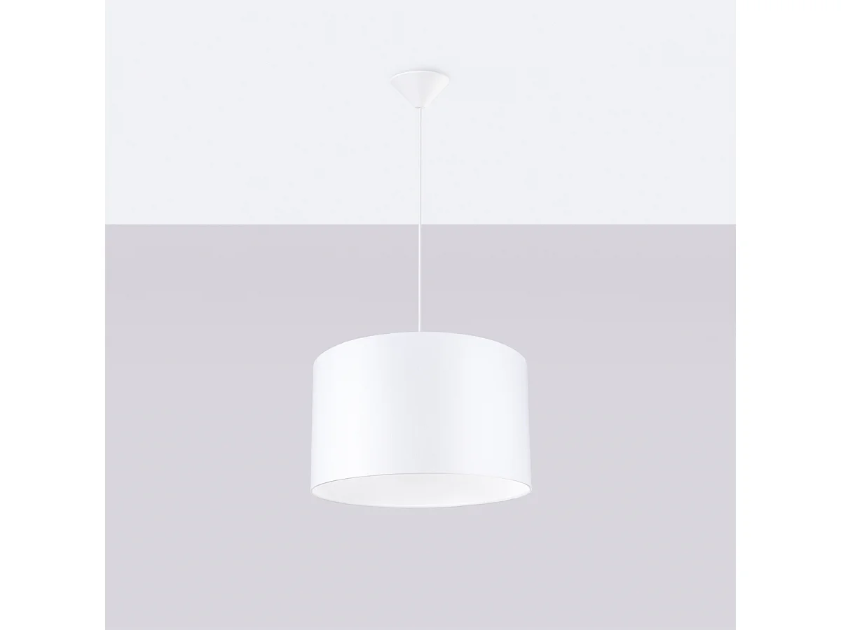 Hanglampen Nova Minimalistisch Van  - 1 Lichtbronnen - L.40 X H.88 Cm - Wit