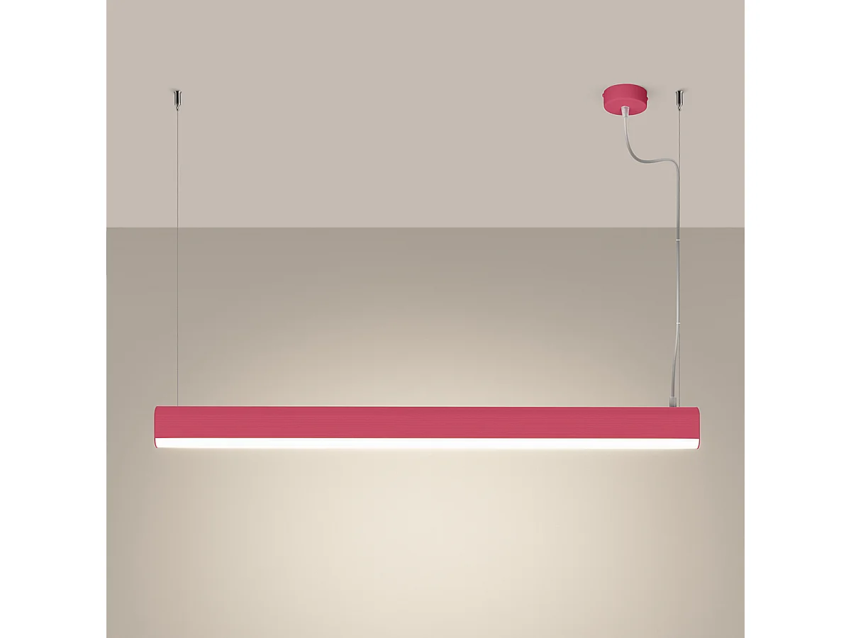 Lampa wisząca FARGE różowa LED 4000K