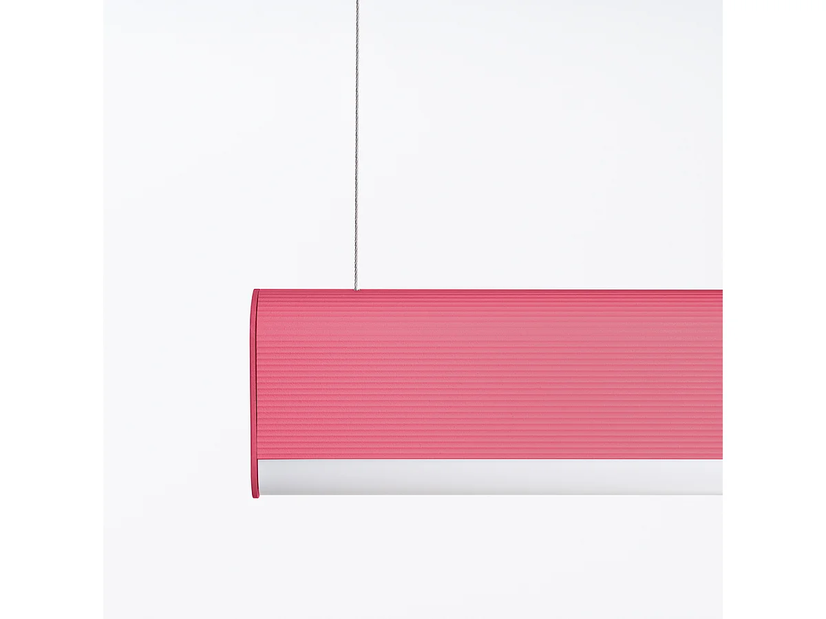 Lampa wisząca FARGE różowa LED 4000K