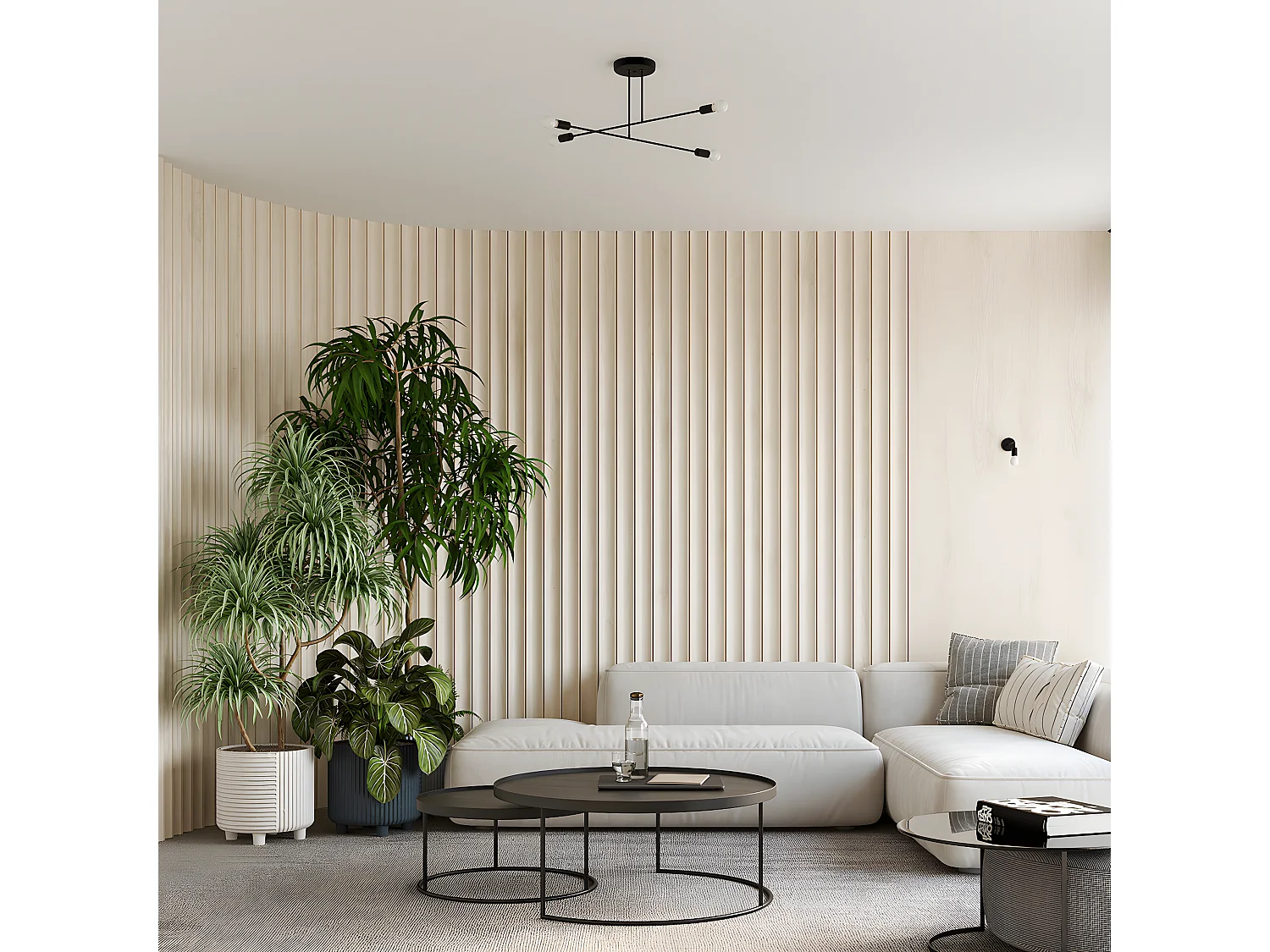 Appliques Norah Moderne En Acier - 1 Sources Lumineuses - L.19 X H.14,5 Cm - Noir