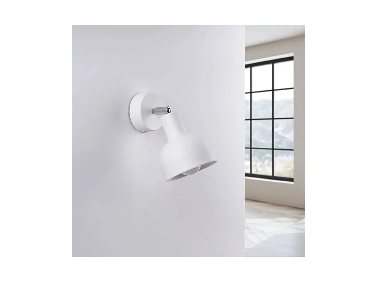 Appliques Elba Grenier En Acier - 1 Sources Lumineuses - L.19 X H.17 Cm - Blanc
