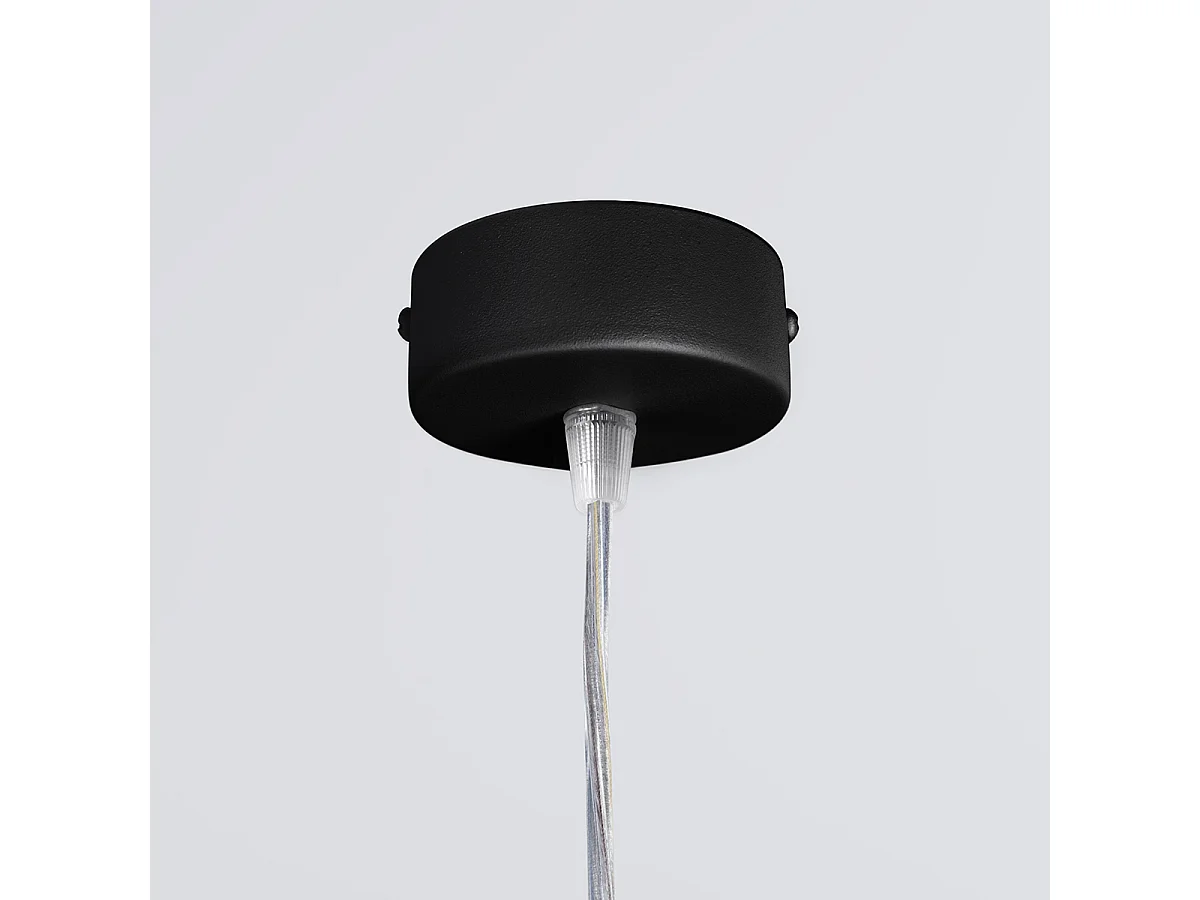 Lampes Suspendues Farge Moderne En Aluminium - 1 Sources Lumineuses - L.120 X H.150 Cm - Noir