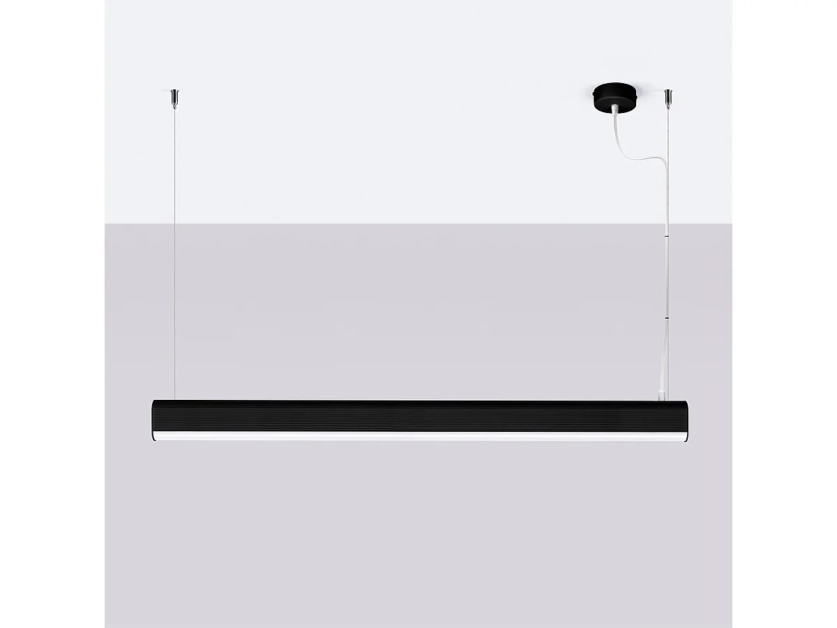 Hanglampen Farge Modern Van  - 1 Lichtbronnen - L.120 X H.150 Cm - Zwart