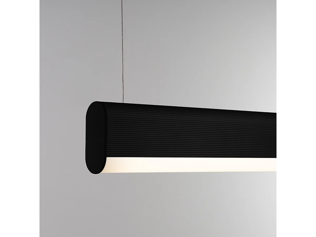 Hanglampen Farge Modern Van  - 1 Lichtbronnen - L.120 X H.150 Cm - Zwart