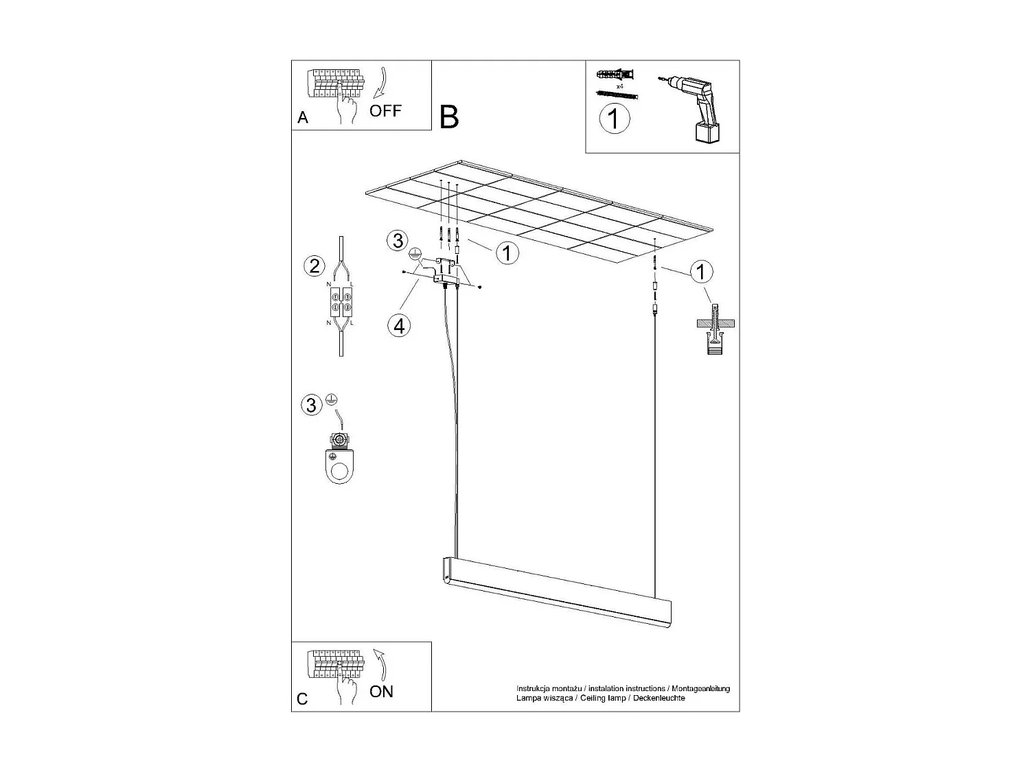 Lampes Suspendues Lykke Moderne En Bois - 1 Sources Lumineuses - L.120 X H.150 Cm - Chêne