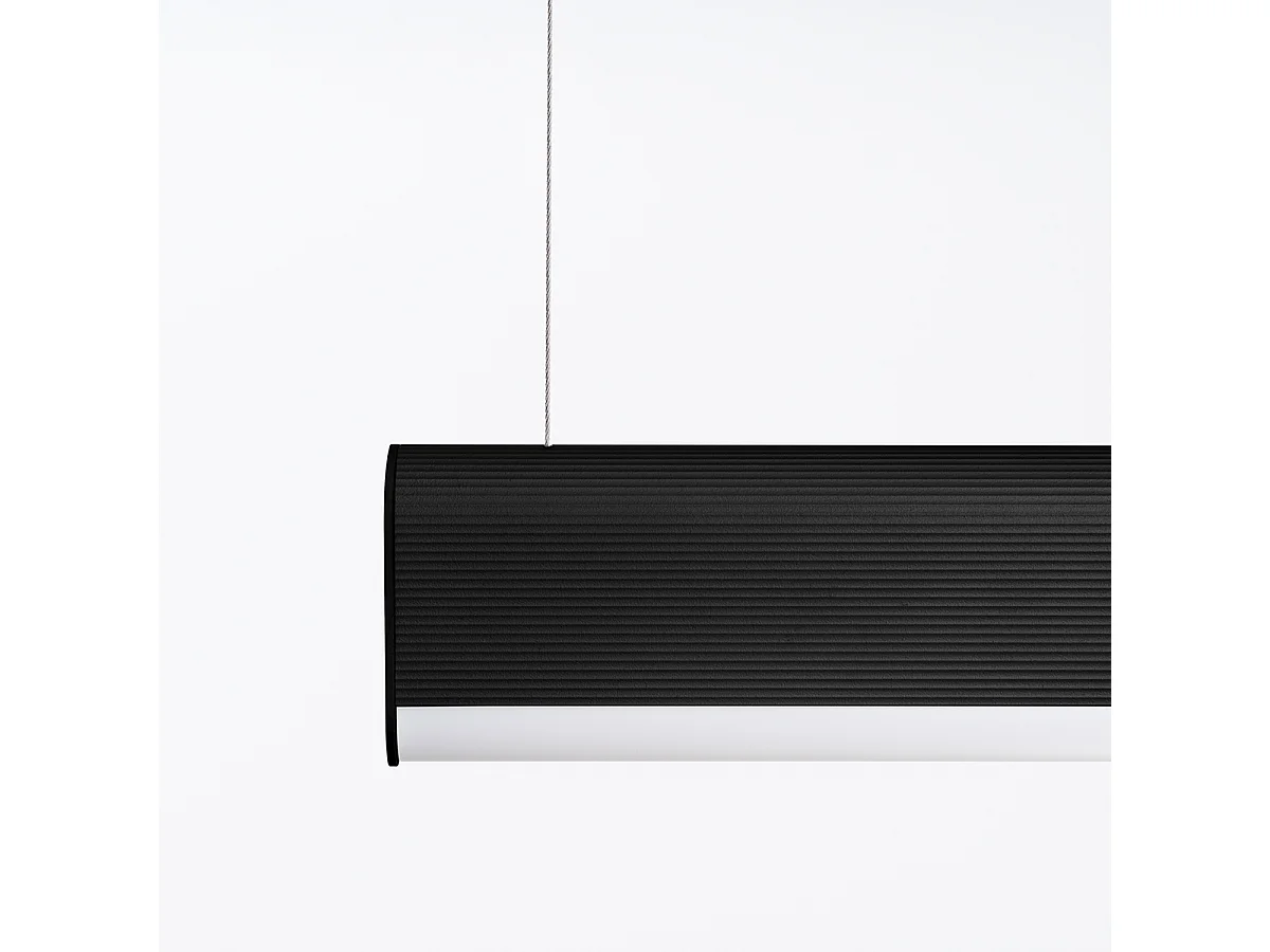 Lampes Suspendues Farge Moderne En Aluminium - 1 Sources Lumineuses - L.120 X H.150 Cm - Noir