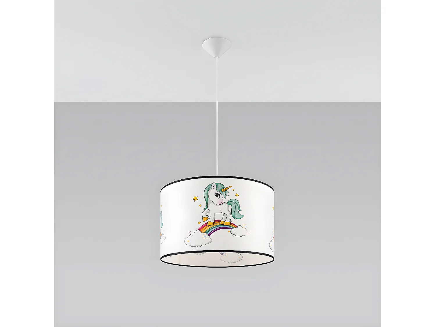 Lampa wisząca JEDNOROŻEC 40 biała