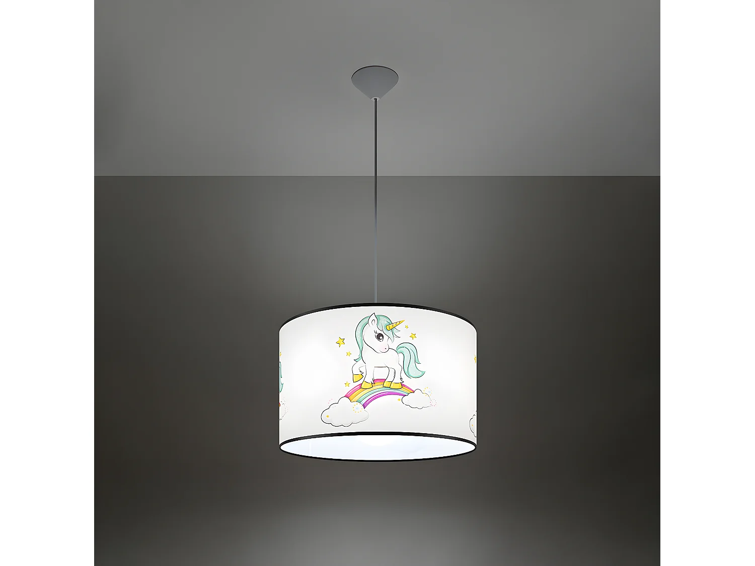 Lampa wisząca JEDNOROŻEC 40 biała