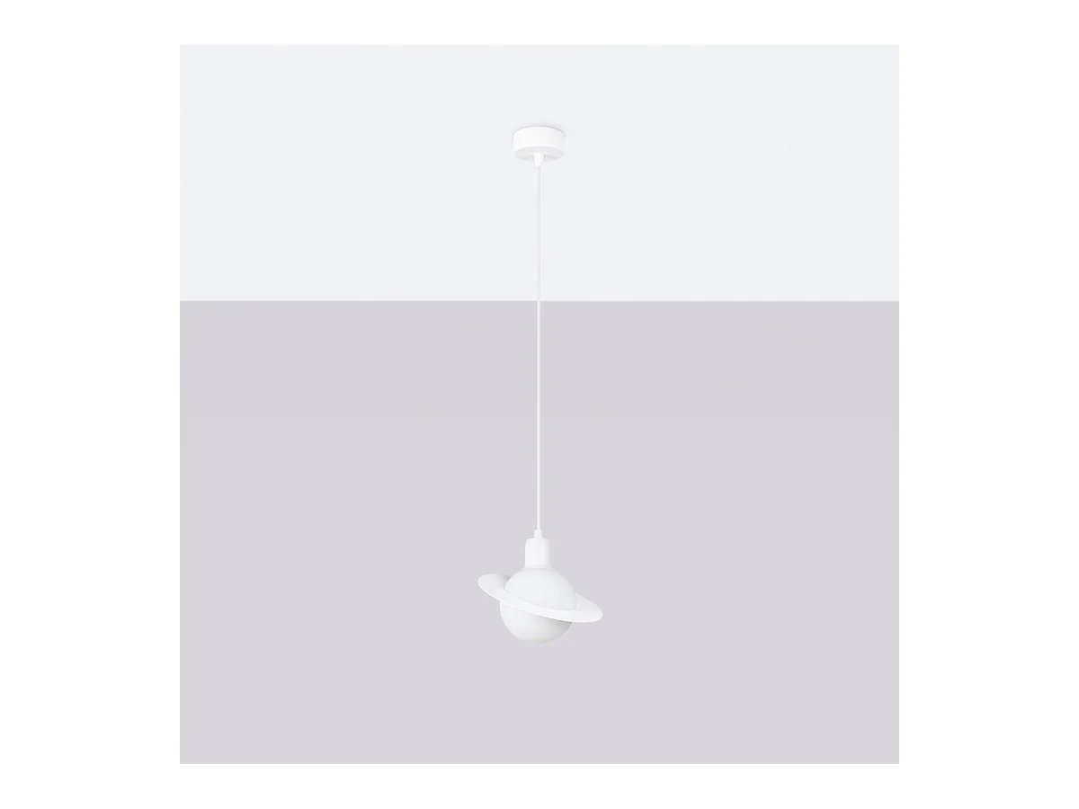 Pendelleuchten Hyperion Modern Aus  Stahl - 1 Lichtquellen - L.20 X H. Cm - Weiß