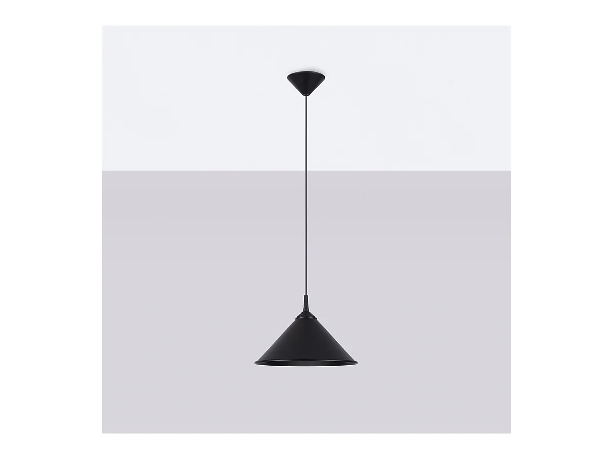 Pendelleuchten Zuma Skandinavisch Aus  Stahl - 1 Lichtquellen - L.30 X H. Cm - Schwarz