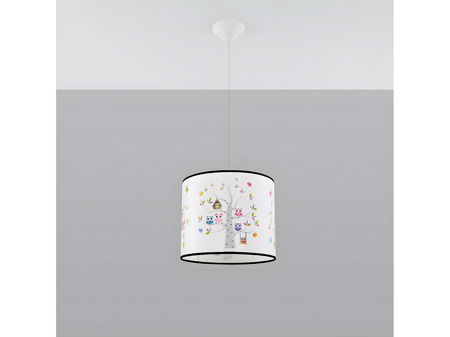 Lampa wisząca SOWY 40 biała