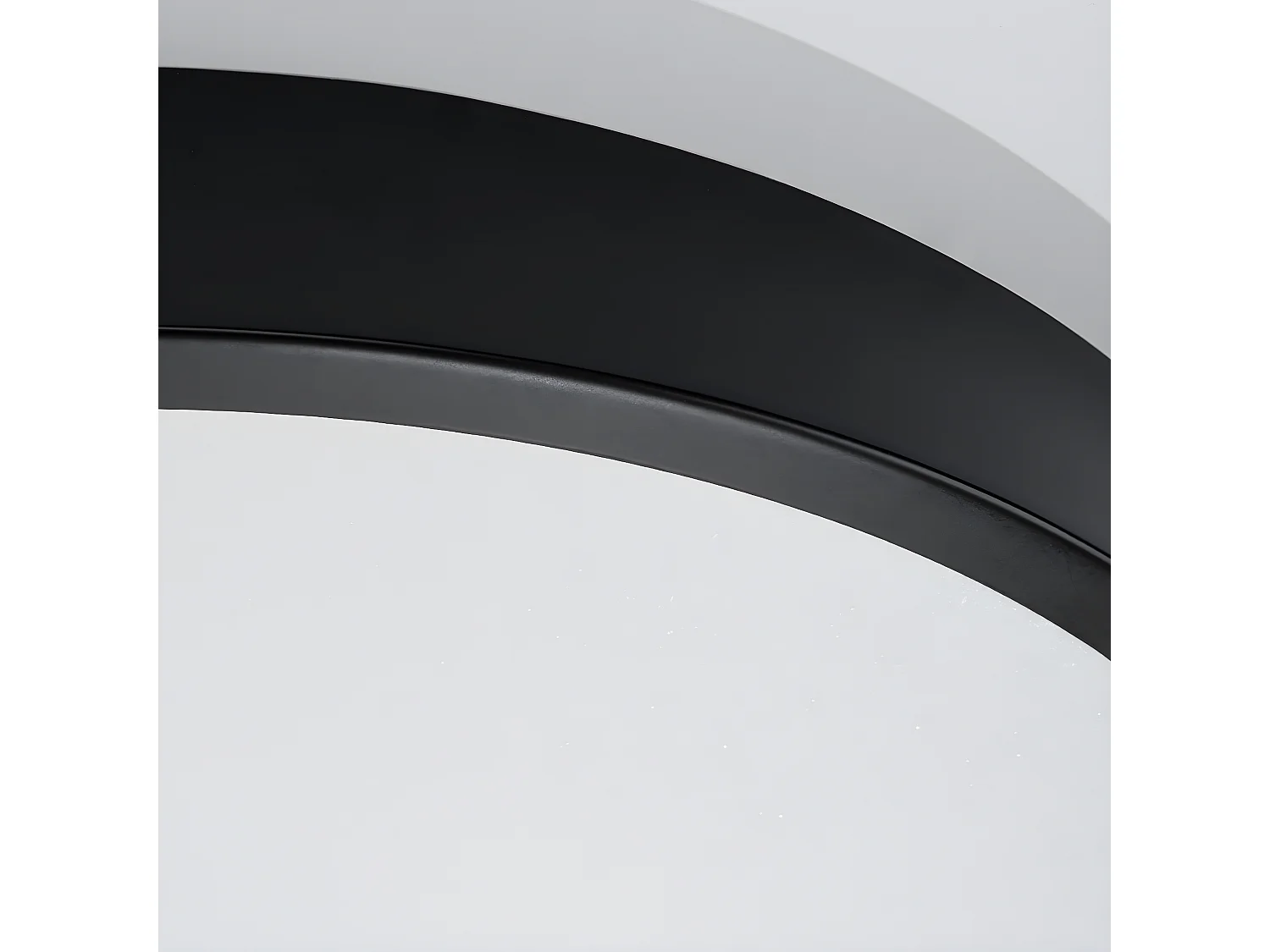 Plafony Minimalistyczny Onyx, Aluminium - 1 Źródło - L.40 X H.6 Cm - Czarny