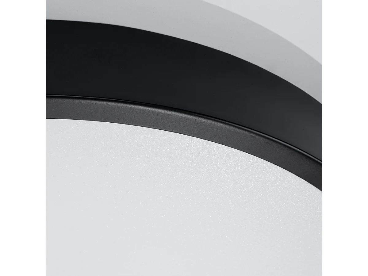 Luminária de teto ONYX minimalista, alumínio - 1 lichtbronnen - L.40 x H.6 cm - preto