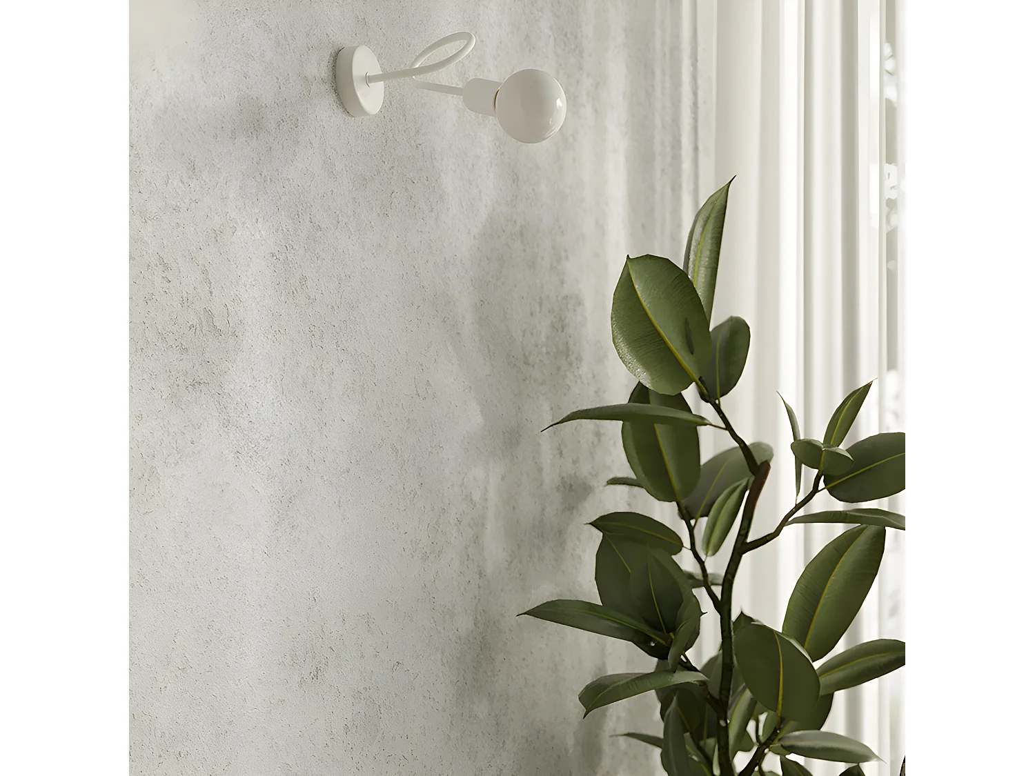 Plafonniers Supeł Industriel En Acier - 5 Sources Lumineuses - L.55 X H.35 Cm - Blanc