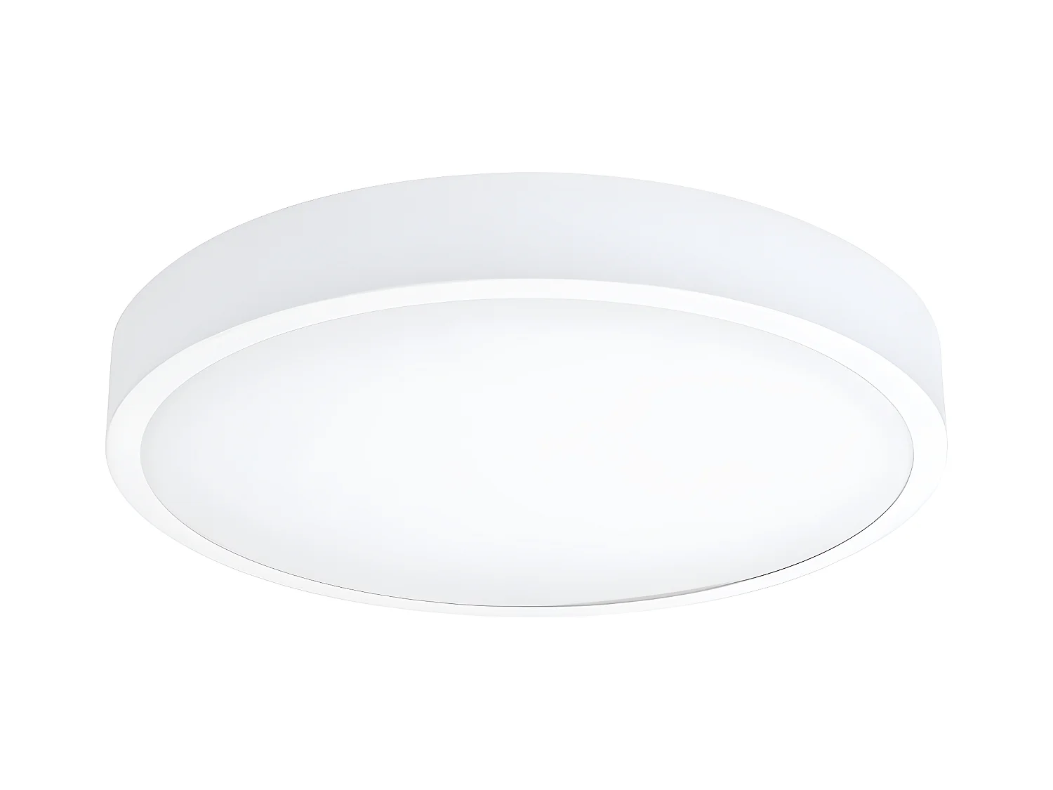 Plafondlampen Onyx Minimalistisch Van  - 1 Lichtbronnen - L.50 X H.6 Cm - Wit