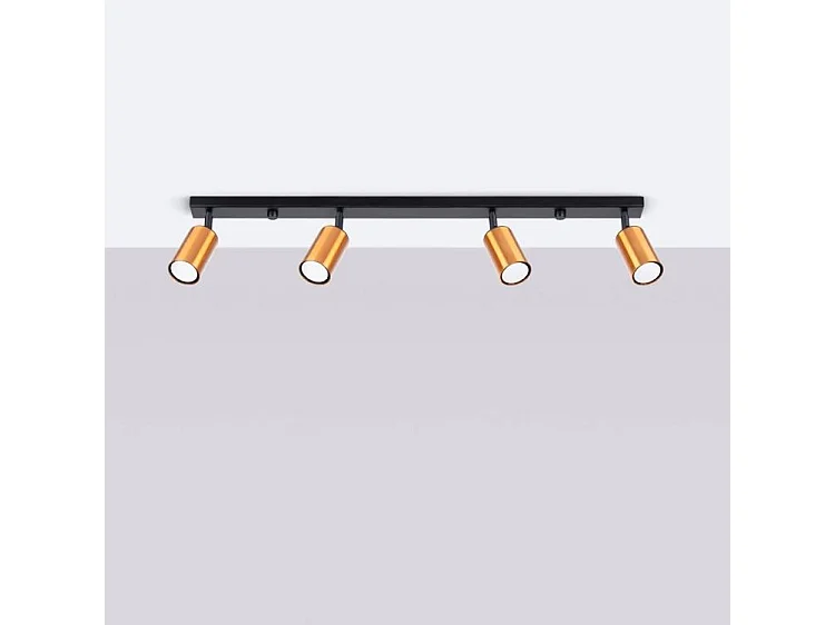 Listwa oświetleniowa WINX 4L czarna/miedziana