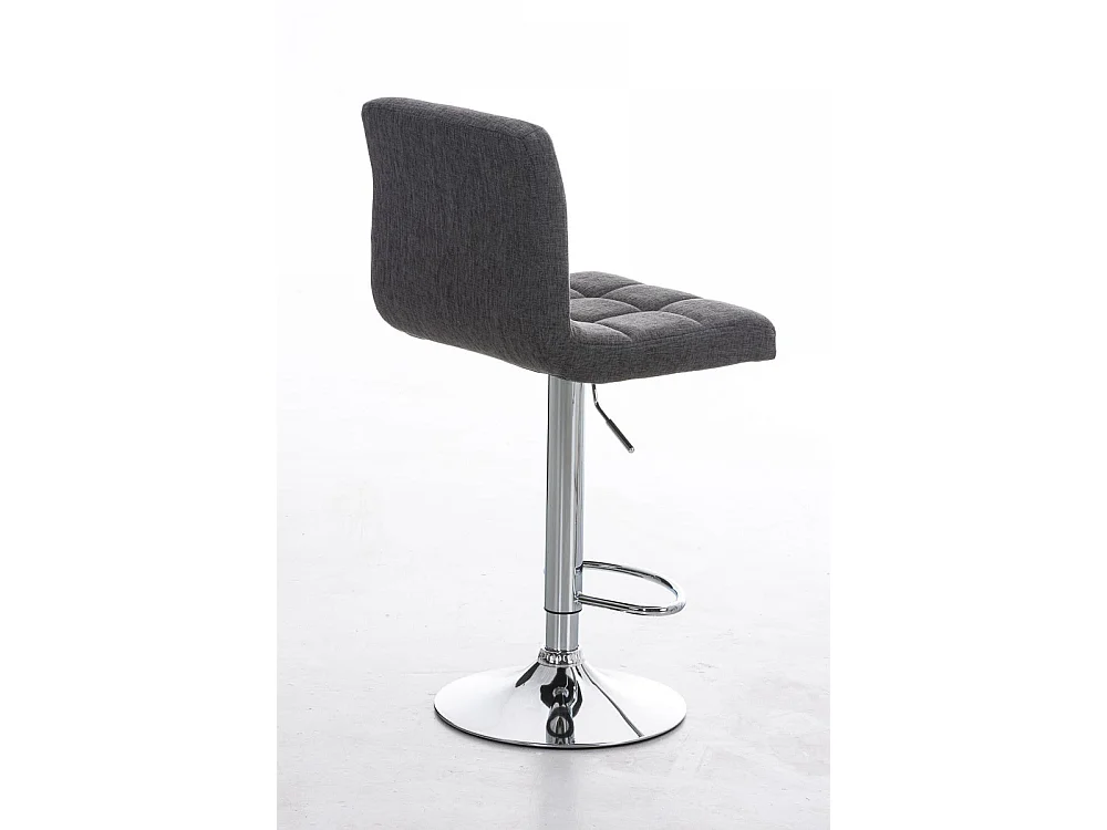 Tabouret de bar - Tissu - Gris clair - Peru