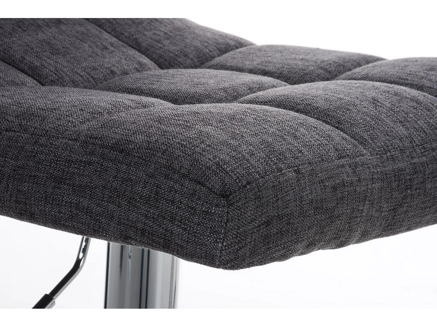 Tabouret de bar - Tissu - Gris clair - Peru