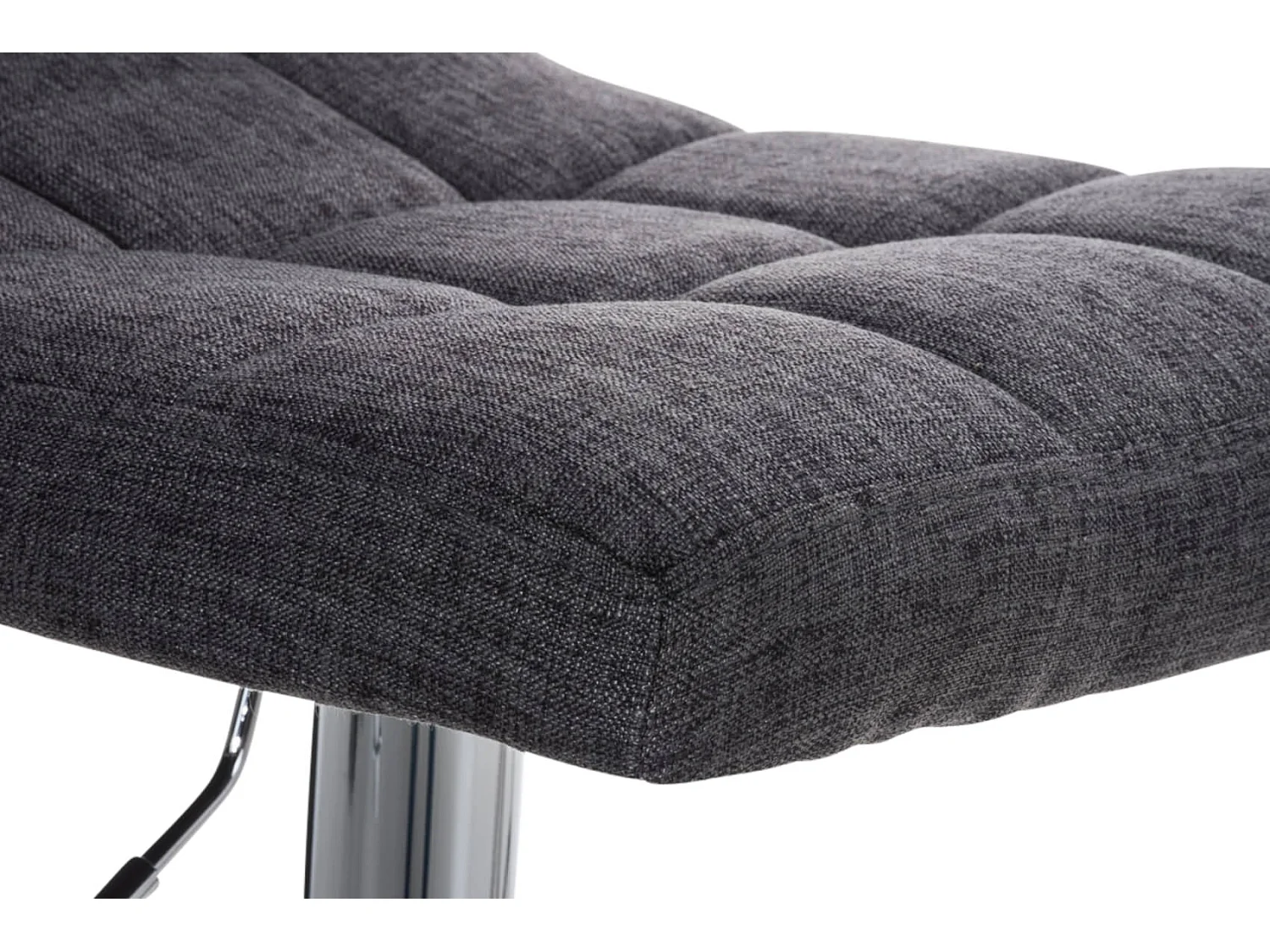 Lot de 2  Tabouret de bar - Tissu - Gris clair - Peru