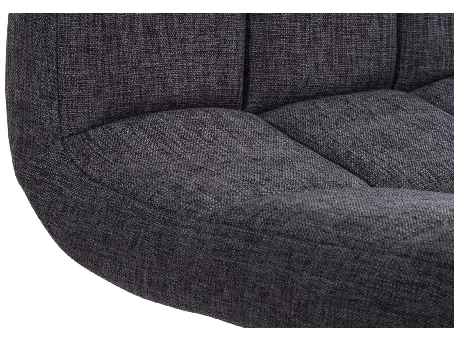 Lot de 2  Tabouret de bar - Tissu - Gris clair - Peru