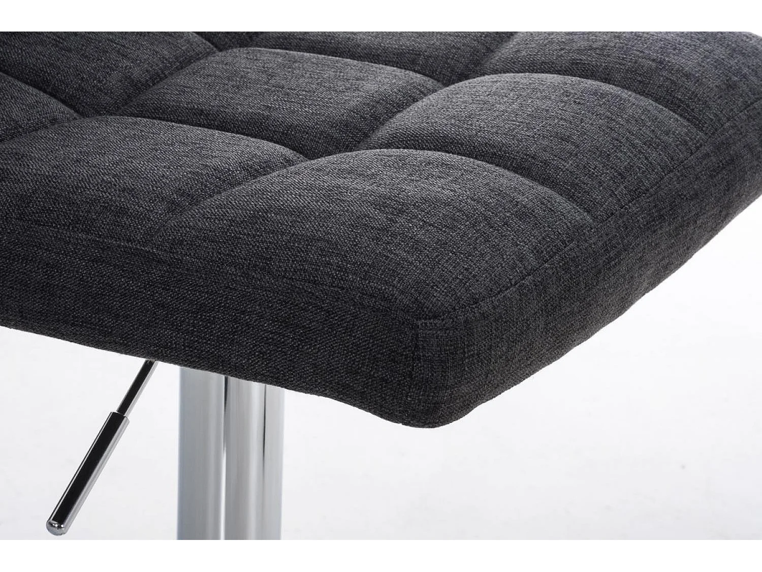 Tabouret de bar - Tissu - Gris foncé - Peru