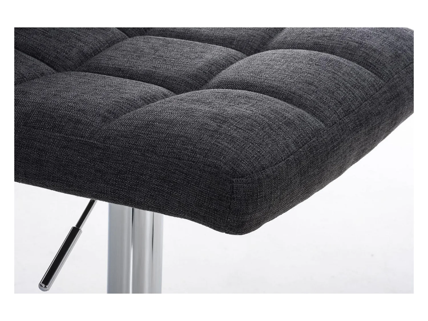 Barhocker - Stoff - dunkelgrau - Peru