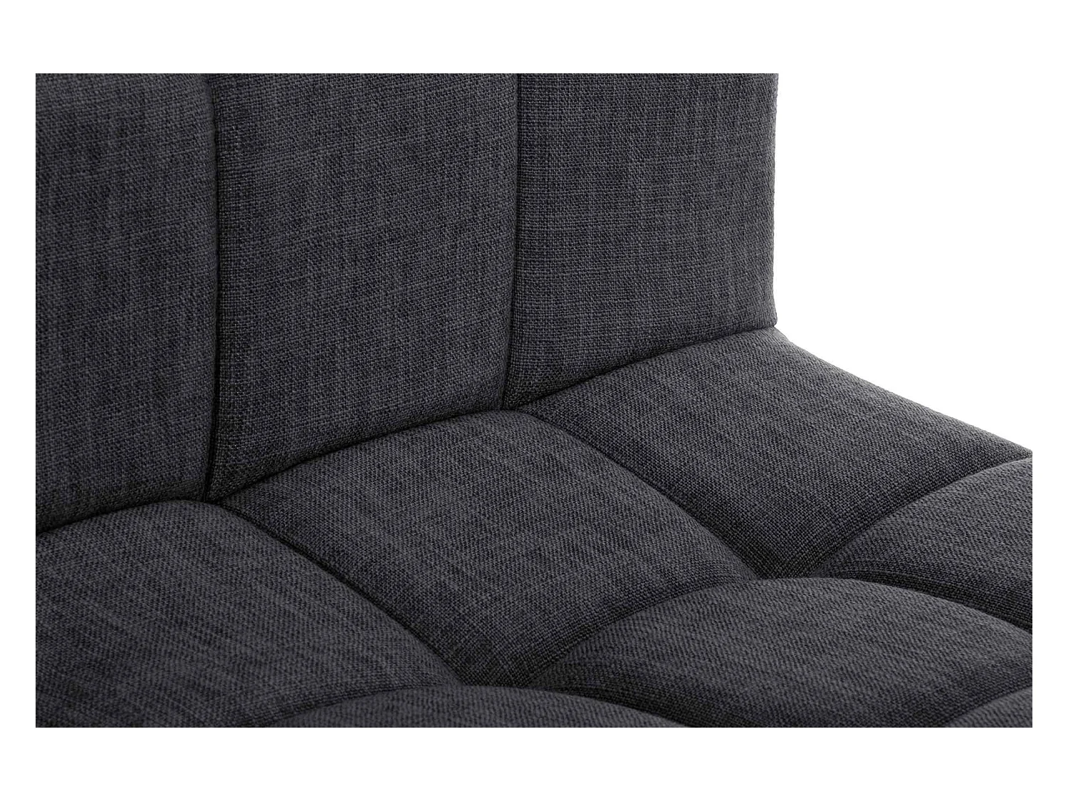 Barhocker - Stoff & Metall - dunkelgrau - Calma