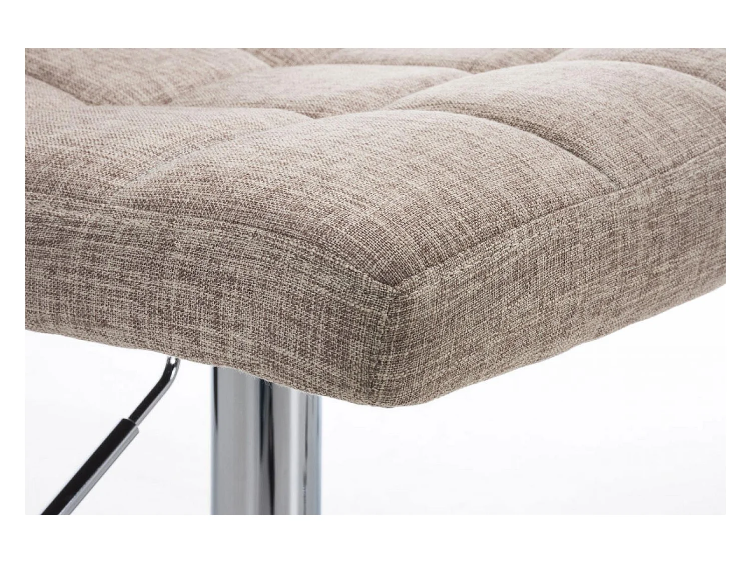 Tabouret de bar - Tissu - Crème - Peru