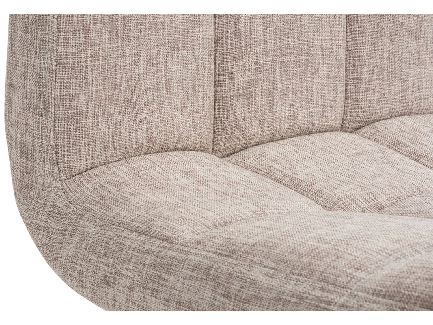 Lot de 2  Tabouret de bar - Tissu - Crème - Peru