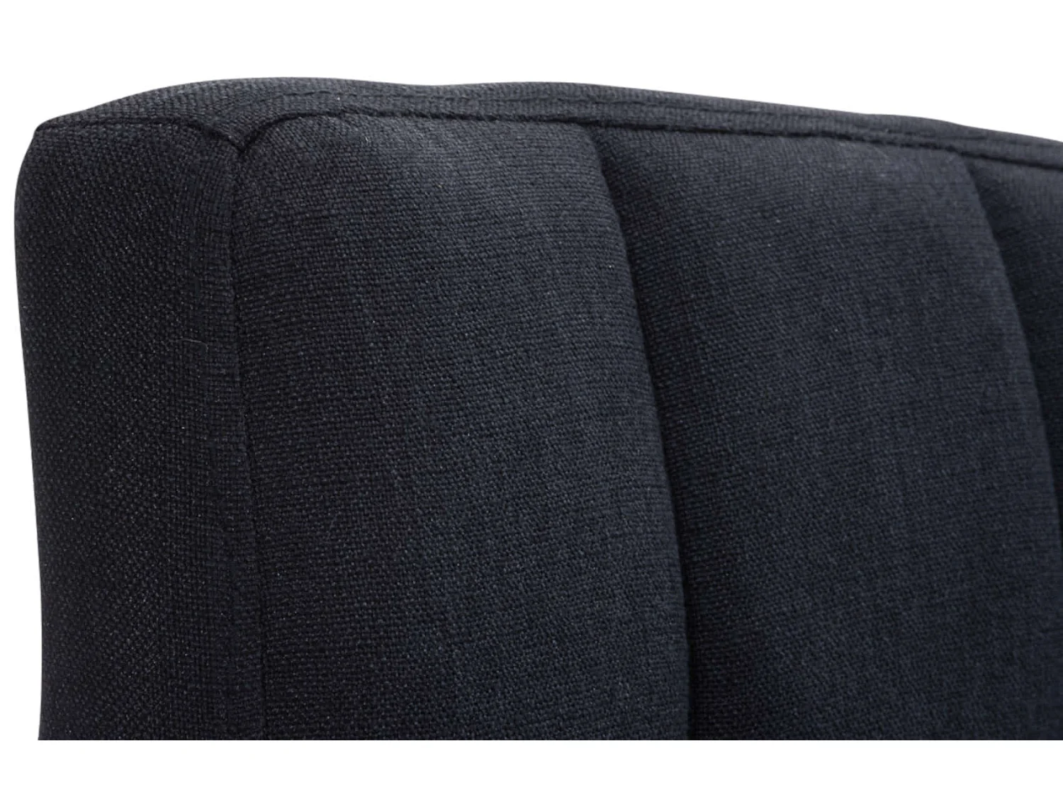 Lot de 2  Tabouret de bar - Tissu - Noir - Peru