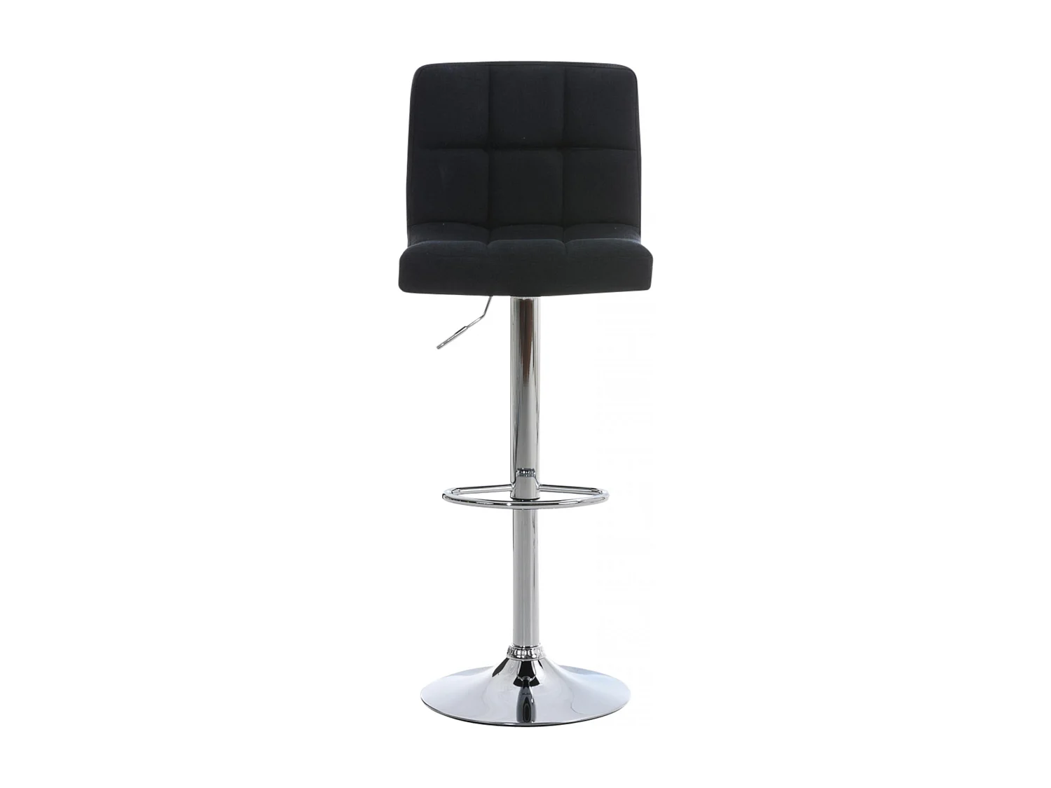 Lot de 2  Tabouret de bar - Tissu - Noir - Peru