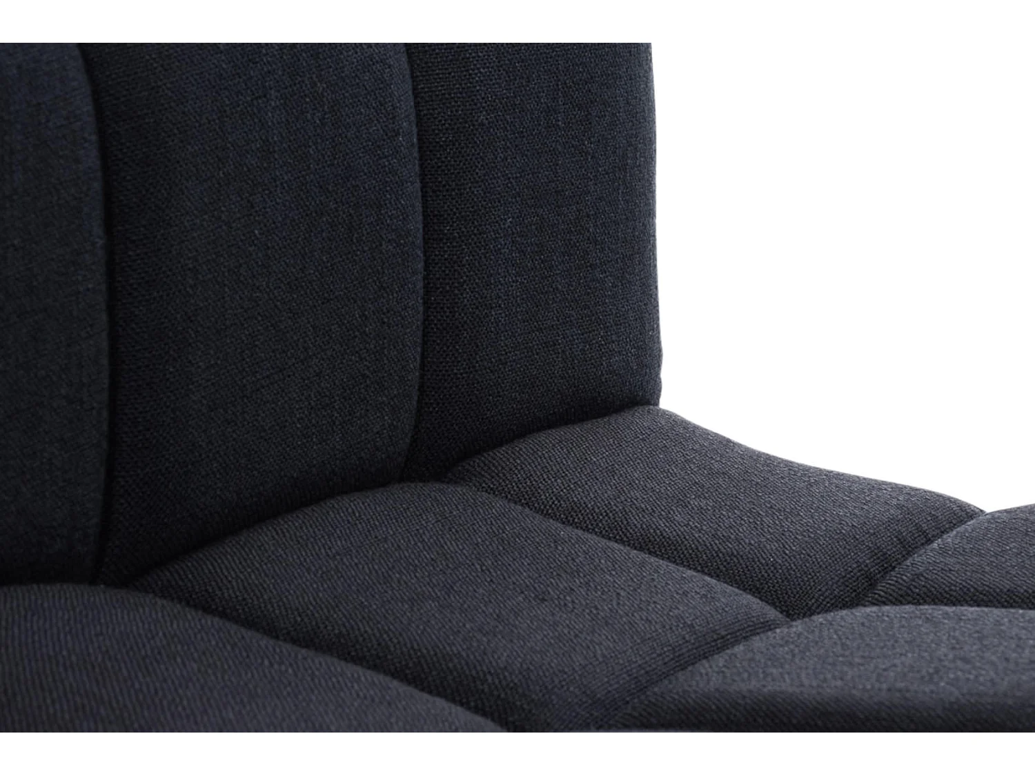 Lot de 2  Tabouret de bar - Tissu - Noir - Peru