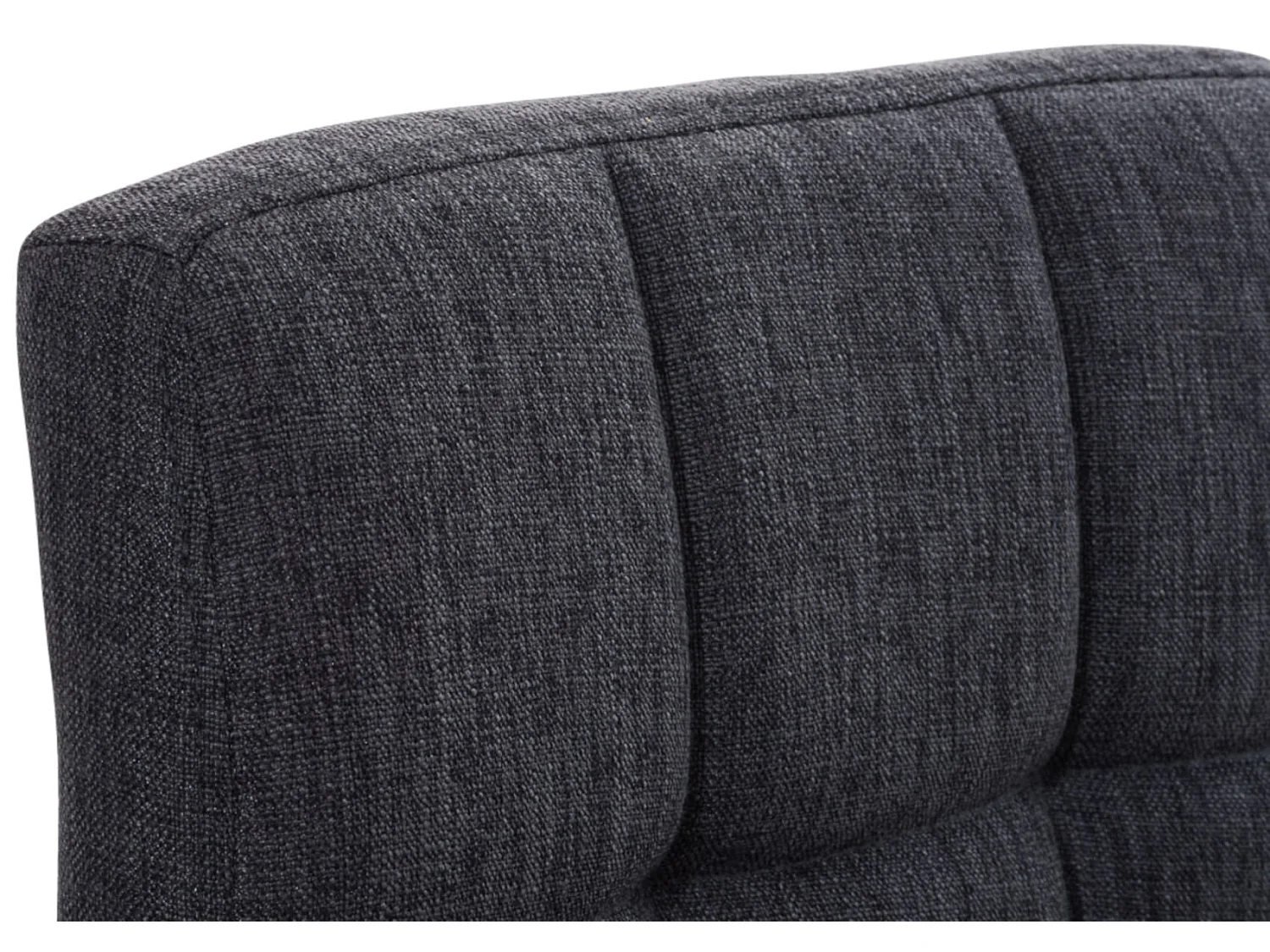 Lot de 2  Tabouret de bar - Tissu - Gris foncé - Peru