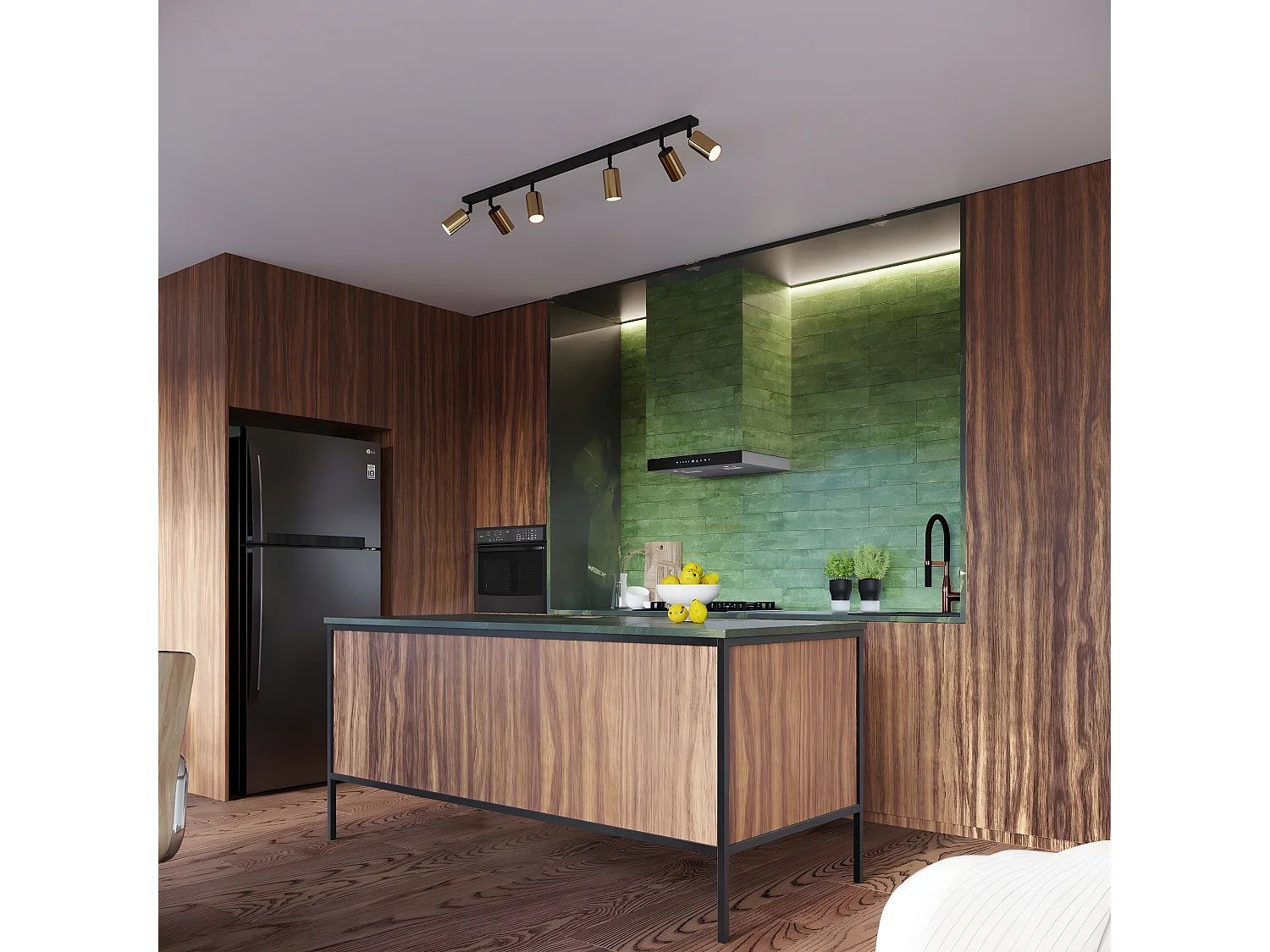 Lampes De Bureau Winx Moderne En Acier - 1 Sources Lumineuses - L.13 X H.44 Cm - Or Noir