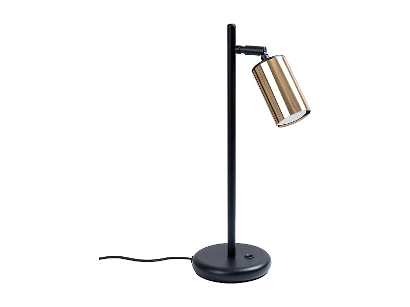 Schreibtischlampen Winx Modern Aus  Stahl - 1 Lichtquellen - L.13 X H. Cm - Schwarzes Gold