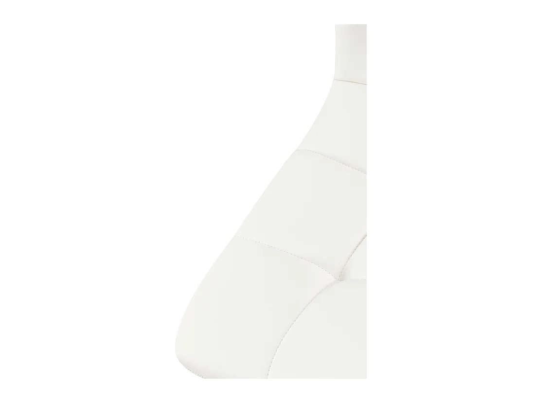 Lot de 4  chaise salle à manger - Similicuir - Blanc - Antibes