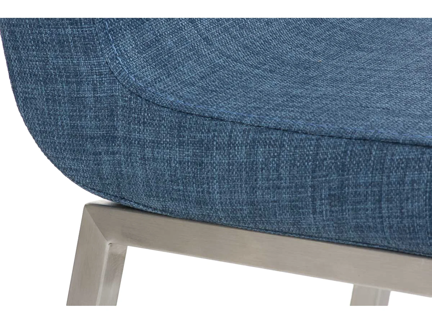 Lot de 2  chaise salle à manger - Tissu - Bleu - Colmar